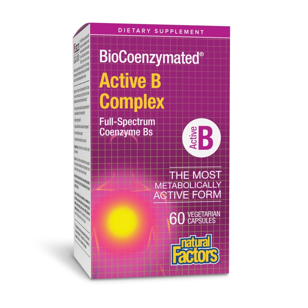 Facteurs naturels, Complexe actif B bioCoenzymé, 60 capsules (60 portions)