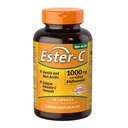 Ester-C American Health with Citrus Bioflavonoïdes Capsules - Soutien immunitaire 24 heures sur 24, doux sur l'estomac, vitamine C non acide - Non-OGM, sans gluten - 1000 mg, 90 Compte
