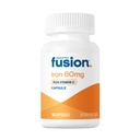 Bariatric Fusion Iron Supplement 60mg with Vitamin C | Easy to Swallow Capsule | Ferrous Fumarate Vitamins for Women and Men | Gluten, Dairy and Soy Free | Non-GMO | 60 Count