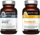 Lebensqualität Alle natürlichen Immununterstützung und Detox Bundle - Kinoko Platinum AHCC Pilzextrakt - Deodorex Detox Support Supplement