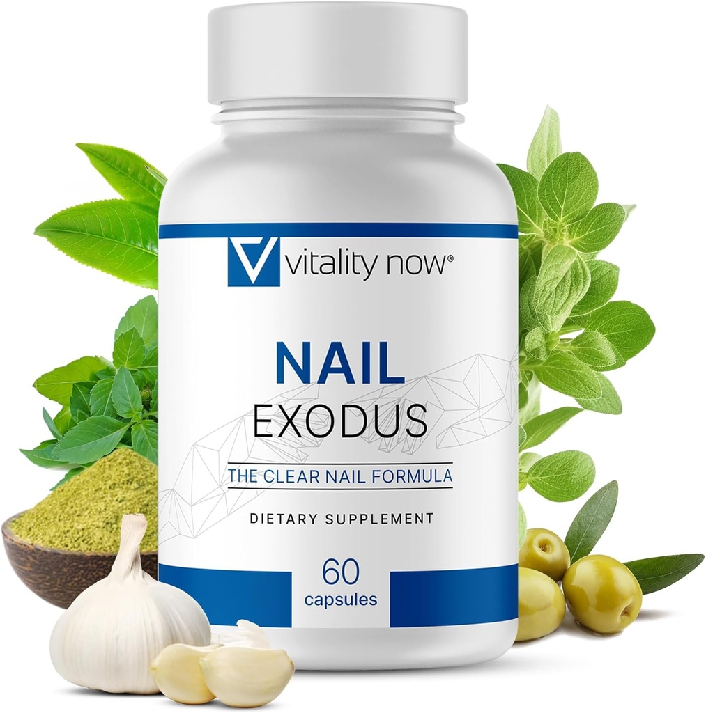 Nail Exodus - Vitalität Gesunde Nägel - Premium-Formel für gesündere Füße - 60 Kapseln