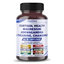 CORTISOL Gesundheit Ashwagandha Magnesium Chamomile L-Theanin - Made in USA