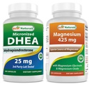Meilleurs naturels DHEA 25 mg et Glycinate de magnésium 425 mg