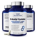 1MD Nutrition NAC Supplement N-Acetyl Cystein - NAC 600 mg - Antioxidans unterstützt Detox und Glutathion Produktion - N Acetylcystein Respiratory Supplement für Lung Health - 60 Kapseln