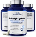1MD Nutrition NAC Supplement N-Acetyl Cystein - NAC 600 mg - Antioxidans unterstützt Detox und Glutathion Produktion - N Acetylcystein Respiratory Supplement für Lung Health - 60 Kapseln