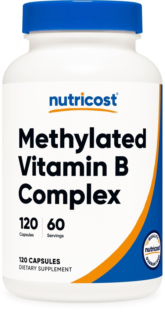 Nutricost Methylated Vitamin B Complex 120 Kapseln - (60 Portionen) Glutenfrei