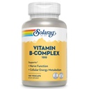 SOLARAY Complexe Vitamine B 100mg - Énergie cellulaire, Nerve et soutien de la santé cardiaque - Fournitures Tous les 8 B Vitamines complexes - Vitamine B12, B1, B2, B3, B6, Niacine, acide folique et biotine - Vegan, 100 portions