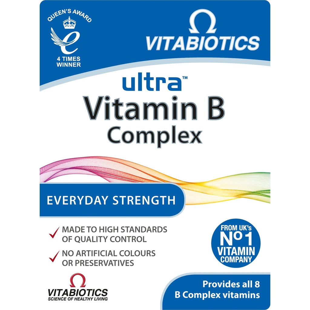 Ultra Vitamin B-Komplex Tabletten - Packung mit 60 Tabletten