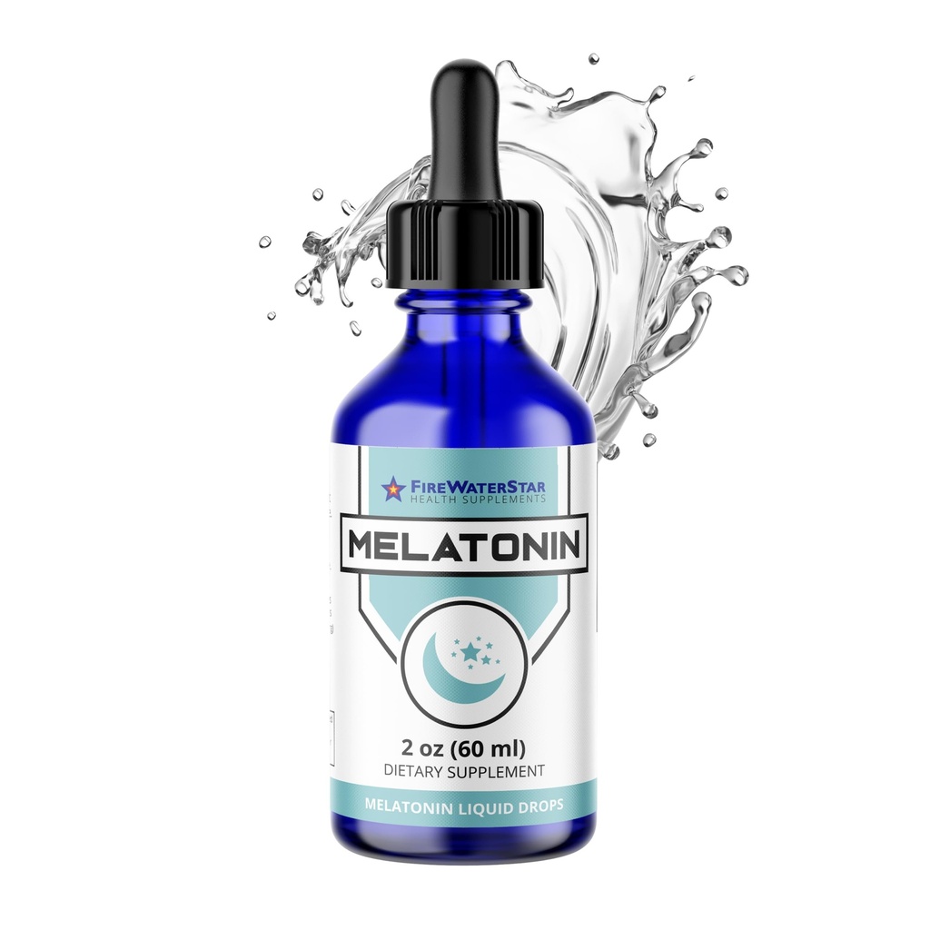 FWS Liquid Melatonin Drops for Adults and Kids - 99% Pure Bioactive Melatonin - Organic, Non-GMO, Vegan - Minimal Ingredients - Easy Adjustable Dosing - Helps to Promote Restful Sleep - 2oz