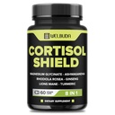 8in1 Bouclier Cortisol - Ashwagandha et Magnésium, Rhodiola Rosea, Lions Mane, Gingsen, et 3 Plus - Relaxation et repos de nuit et équilibre d'humeur - 60 comte
