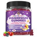 Magnesium Glycinate Gummies 400/200mg for Kids & Adults, NO Melatonin Sleep Aid Magnesium Supplement Gummies with Chamomile, Lavender, L-Theanine & GABA, B6, D3 & K2 for Bone, Relax, Immune Support