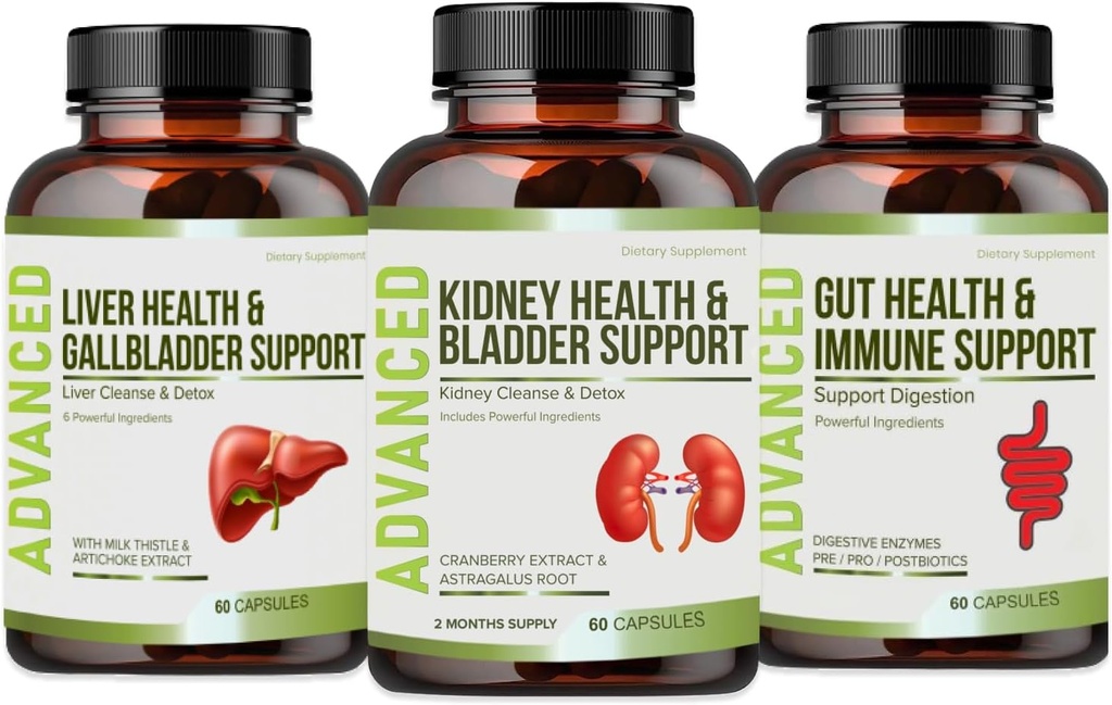 Kidney Cleanse Detox & Repair und Bladder Support-Kidney Support Supplement für Kidney Restore mit Chanca Piedra,Cranberry, Juniper Berries für Kidney Detox und Bladder Health.60 Day Supply