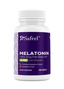 Safrel | Melatonin | 10 mg | Fast Dissolve Tablets | 200 Count | Sleep Support | Strawberry Flavor, Vegan, Non GMO, Gluten Free