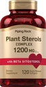 Supplément de stérols pour plantes de roche piquantes 1200 mg 120 Softgels avec Beta Sitostérol Complexe Phytostérol