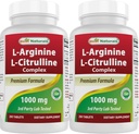 Best Naturals L-Arginin L-Citrulline Complex 1000 mg 250 Tabletten (250 Zähler (Pack von 2))