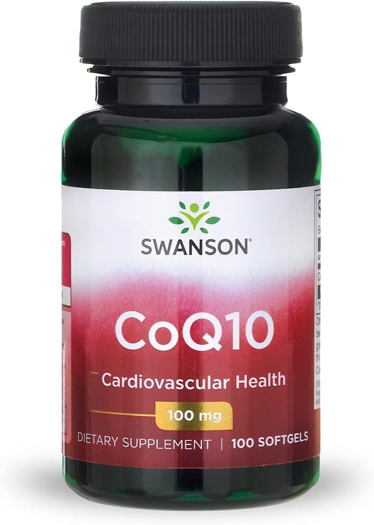 Swanson CoQ10 - Support antioxydant énergétique - Supplément Coenzyme Q10 - (100 Softgels, 100mg chacun)