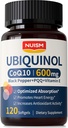 CoQ10 600mg Softgels,Ubiquinol Q10 Coenzym-Ergänzung,Coq 10 600mg Vitamine maximale Absorption, Antioxidans Unterstützung für Herzgesundheit & Energie