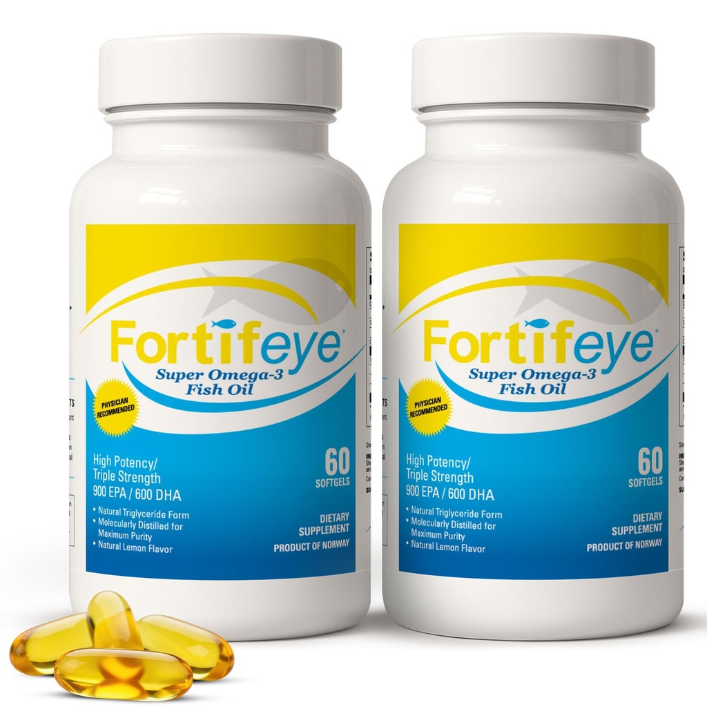 Omega 3 Huile de poisson 120Conte 1600 mg Fabriqué en Norvège - Haute puissance Huile de poisson Omega 3 Suppléments Triglycéride Forme avec EPA et suppléments DHA pour les femmes et les hommes Pas de poisson après le goût Saveur de citron naturel