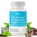 Fat Burner für Frauen und Männer - Appetitsuppressivum für Gewichtsverlust - Pillen w / Metabolismus Booster Thermogene Gewichtsverlust Ergänzung - Enthält Chrom & Grüntee-Extrakt - 60 Kapseln