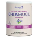 Chiamucil Prebiotic Chia Fiber Supplement Powder – Für Appetit Control & Digestive Health – Chia Fiber & Chicory Root (Inulin) – Gluten & Sugar Free, Vegan, Non-GMO, Unflavored - 100 Portionen