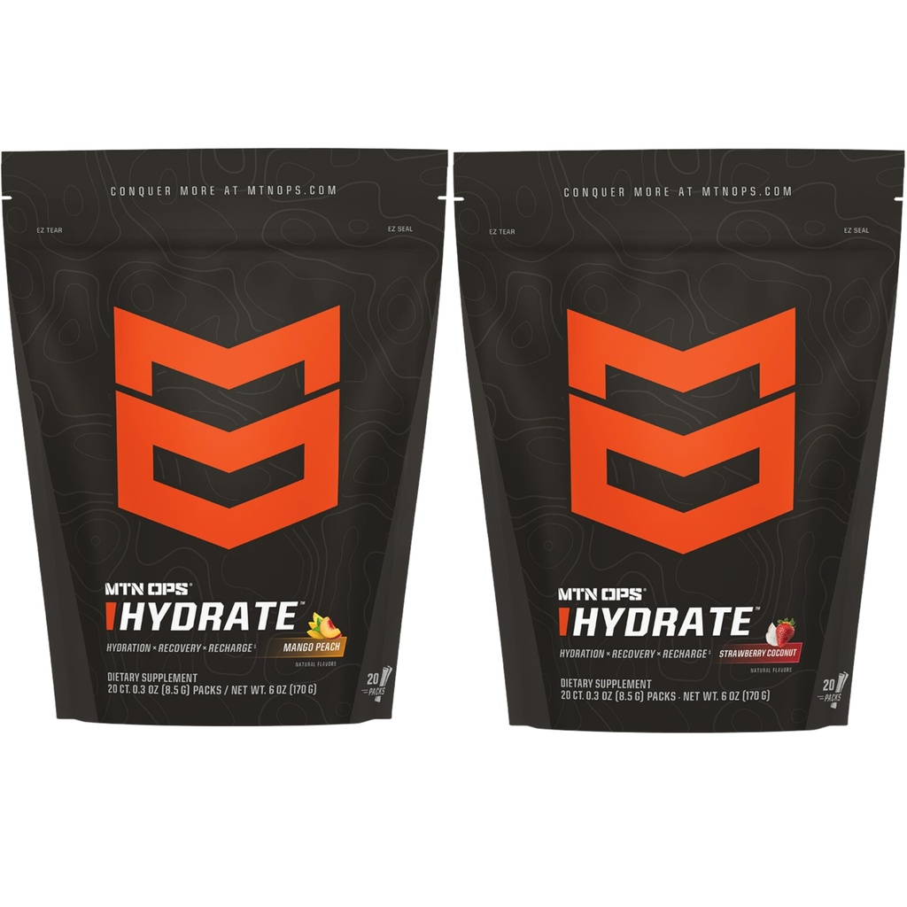 MTN OPS Hydrate Mango Peach + Strawberry Coconut Bundle