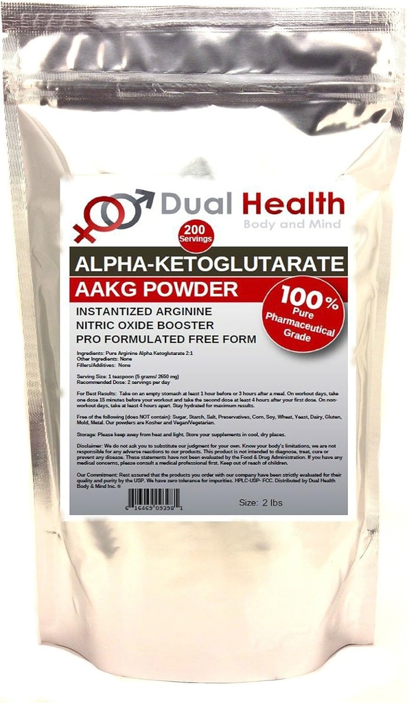 Reine AAKG (2 lb) L-Arginin Alpha-Ketoglutarat Pulverfüllzusätze