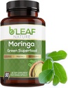 B'LEAF NATURE Bio Moringa Kapseln 1000mg, 90 Count – Moringa Kapseln mit Bio Olefeira Pulver für Immununterstützung, Energie & Balance – Vegan, Non-GMO Ergänzungen für tägliche Wellness