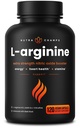 NutraChamps L-Arginin Supplement 1000mg + L-Citrulline 250mg & Beet Root – Nitric Oxid Booster for Heart Health, Energy & Stamina – Extra Strength Amino Acid Complex – 120 Vegan Capsules