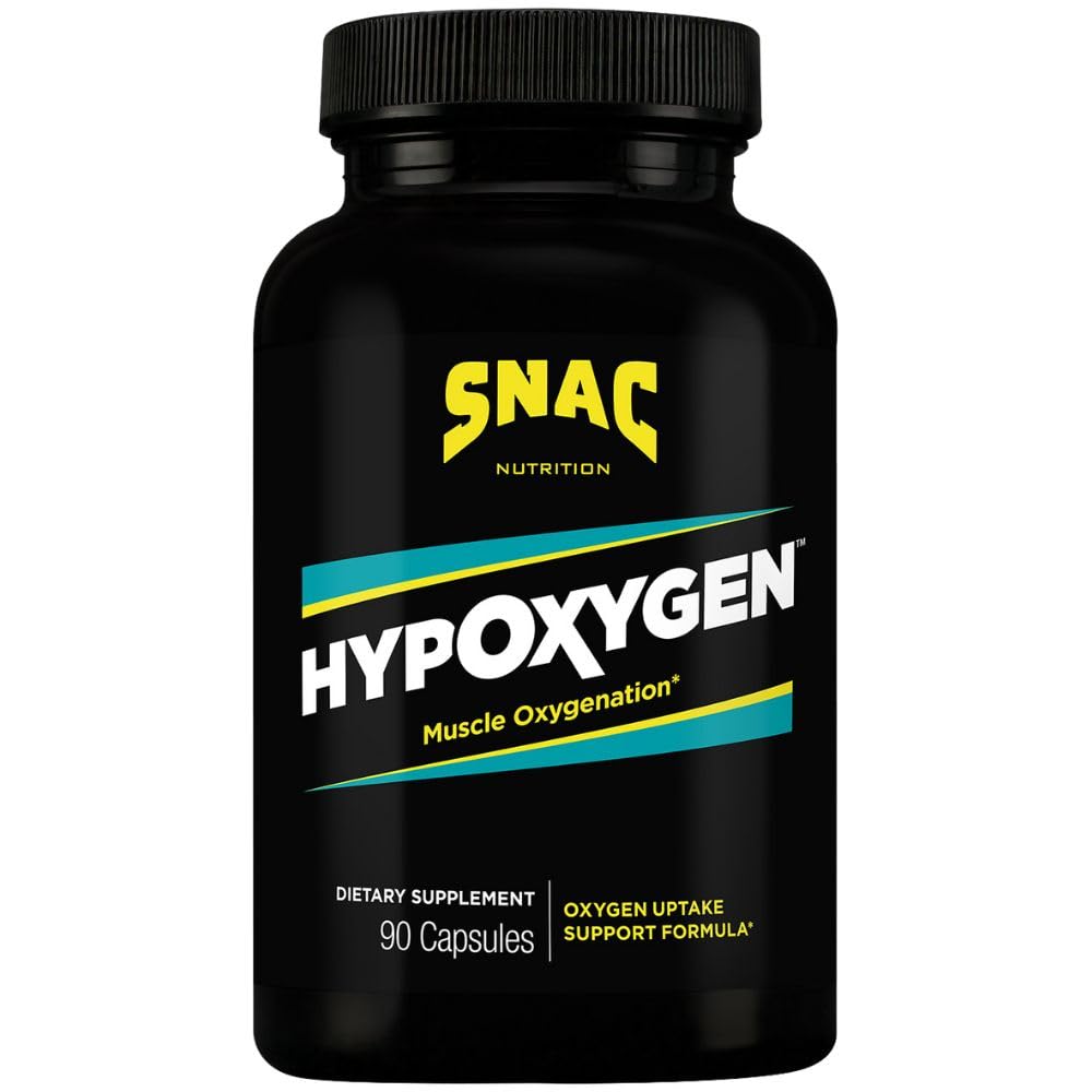 NCAC HypOxygen - Supplément de performance et d'endurance d'oxygène musculaire, améliore le corps VO2 Max et aide à la récupération de l'exercice haute répétition, 90 capsules de légumes (45 portions)