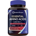 Recettes du médecin Supplément d'acides aminés essentiels, tous les 9 acides aminés essentiels (AEA), BCAA 2:1:1, 240 capsules de légumes