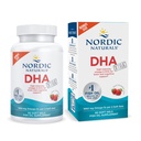 Nordic Naturals DHA Xtra, fraise - 90 gels mous - 1660 mg Oméga-3 - Formule DHA haute intensité pour le cerveau et le système nerveux - Non-OGM - 45 portions