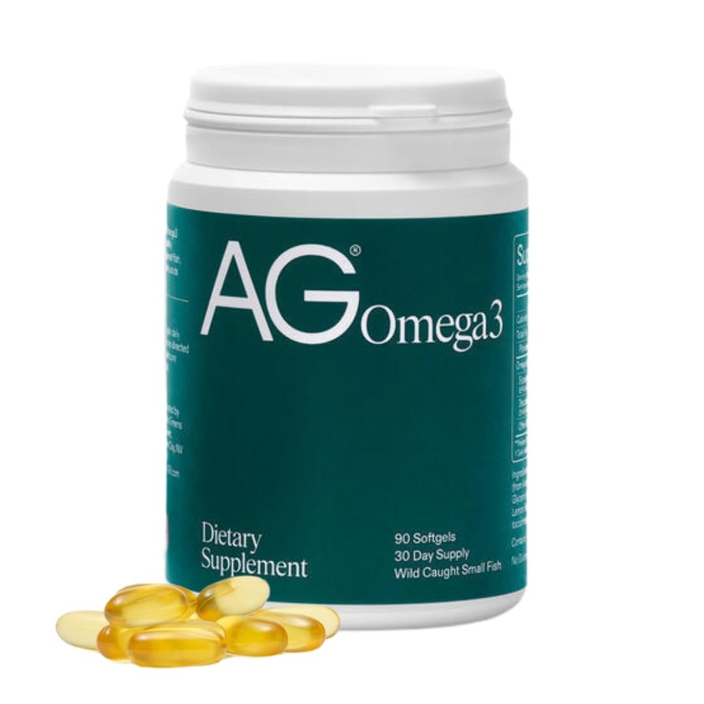 AG1 Omega 3 Fischöl Softgels – 2000mg EPA & DHA von Wild gefangenen Fischen, unterstützt Herz, Gehirn & Gelenkgesundheit | 90 Kapseln | Athletic Greens Supplement