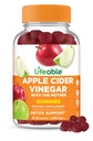 Lifeable Apple Cider Vinegar Gummies with Mother | 1000 mg | Advanced ACV for Detox & Cleansing, Supports Metabolism, Digestion, & Energy | 60 Gummies for Weight Loss and Belly Fat