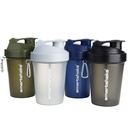 Smartshake Lite 4-Pack Protein Shaker Bottle 400 ml | 13.5 oz - Leakproof Screw-on Lid - BPA Free – Unisex - Mist Grey, Army Green, Black, Navy Blue | 4-Pack