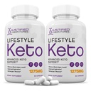 Justified Laboratories (2 Pack Lifestyle Keto Pillen 1275MG Neu & Verbesserte Formel Enthält Apple Cider Essig Extra Virgin Olivenöl Pulver Grüner Tee Blatt 120 Kapseln