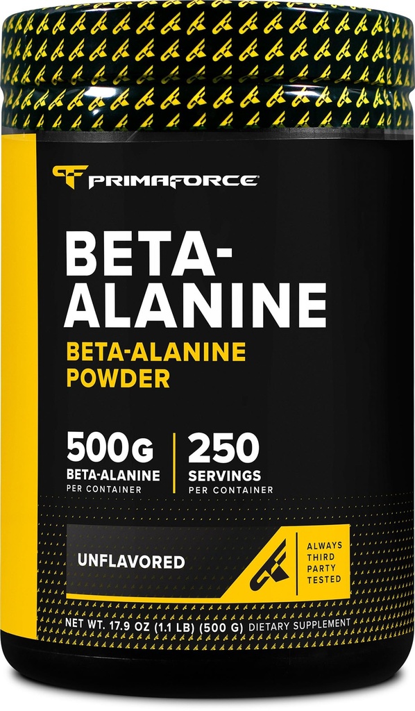 Primaforce Beta Alanine Pulver 500 Gramm (1.1lbs) Unflavored - Pre Workout und Post Workout Supplement