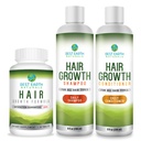 Best Earth Naturals Haarwachstum Starter Set mit Haarwachstum Vitamine, Shampoo und Conditioner