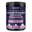 ZEBORA Magnesium Powder for Sleep, Chelated Magnesium Complex Supplement with Glycinate, Citrate and Malate, Unflavored Drink Mix with Electrolytes for Muscle & Brain Health, Vegan, Non-GMO, 10.58oz