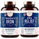 WINDSOR BOTANICALS Supplément de fer et bloc de secours pour les femmes