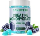 Kreatin Monohydrat-Gummi 5000mg für Männer & Frauen, Kreatin Monohydrat für Muskelkraft, Muskel-Erbauer, Energie-Boost, Pre-Workout-Ergänzung (120 Count)-Blueberry Flavor