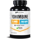 Healthfare Yohimbine HCL 5mg. 240 Capsules végétaliennes Formule de résistance maximale. Vegan, non-OGM, sans gluten.