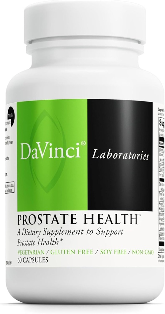 DAVINCI Labs Prostata-Gesundheit - Hilft Prostata, Urinary & Men's Health mit Saw Palmetto, Zink, Green Tea Extract &amp; More* - 60 Vegetarische Kapseln (30 Portionen)