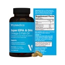 High-Potency, Super EPA/DHA Huile de poisson 750mg d'acides gras essentiels Oméga-3 EPA et DHA , Santé du coeur, Santé du cerveau, Santé du système immunitaire