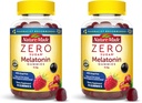 Nature faite Zéro sucre Mélatonine 5mg Gummies de sommeil pour les adultes Force supplémentaire, 100 % sans médicament et aspartame, 70 sans sucre Mélatonine Gummies, 70 jours d'approvisionnement, (paquet de 2)