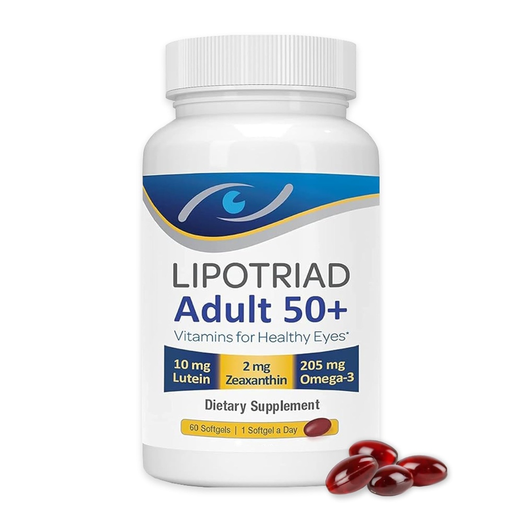 Vitamine oculaire et supplément minéral avec Zinc, Vitamines C et E, Oméga 3, Lutéine et Zeaxanthine - 60 Compte