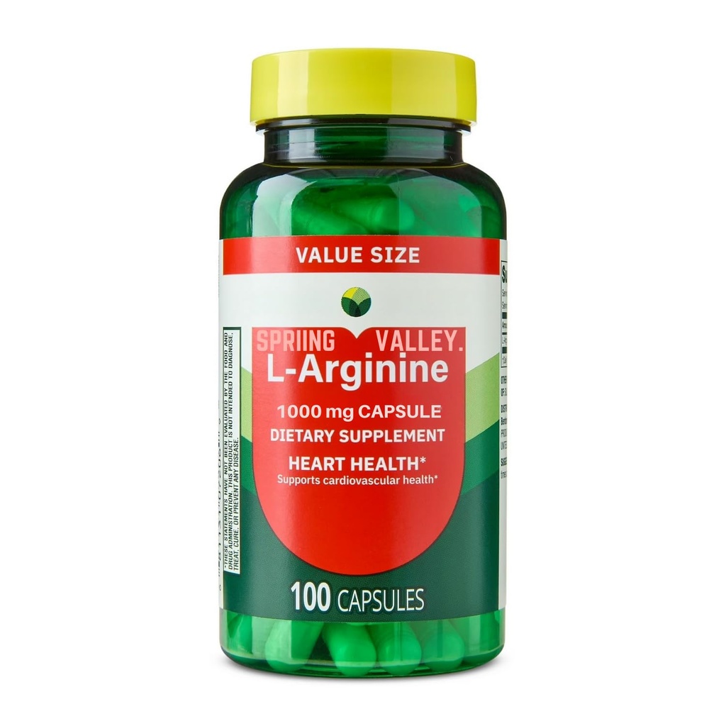 L-Arginin 1000 Mg 100 Kapseln L Arginin, Larginin, L Arginina - 1000 Mg 100 Kapseln (Pack von 1)
