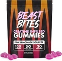 BEAST BITES - Creatine Infused Gummies - 5g Creapure Creatine Monohydrate Per Serving - NSF zertifiziert für Sport - 30 Servietten