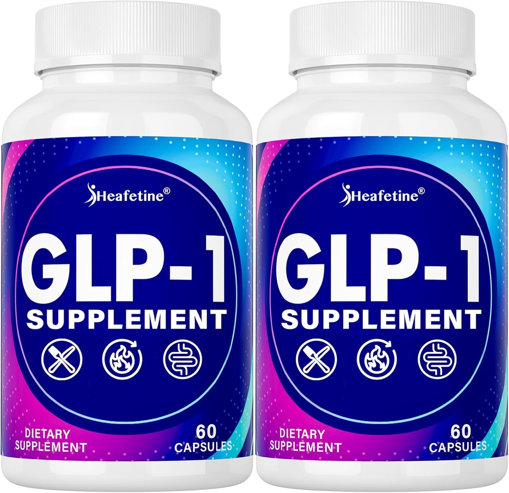 GLP-1-Ergänzung, mit natürlich GLP1-Ergänzung Probiotikum für Frauen & Männer, Hopfen & Grüner Tee-Extrakt, GLP 1 Ergänzungen für Gut, Energie, GLP-1 & Gesamtgesundheit - 120 Kapseln