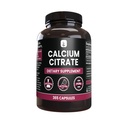 Reine Original Zutaten Calcium Citrat (365 Kapseln), keine Magnesium- oder Reisfüller, Immer rein, Lab Verifiziert