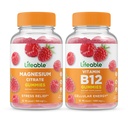 Lebensfähiges Magnesium + Vitamin B12, Gummie Bundle - Große Verkostung, Vitamin-Ergänzung, Glutenfrei, GVOfrei, Kaugummi